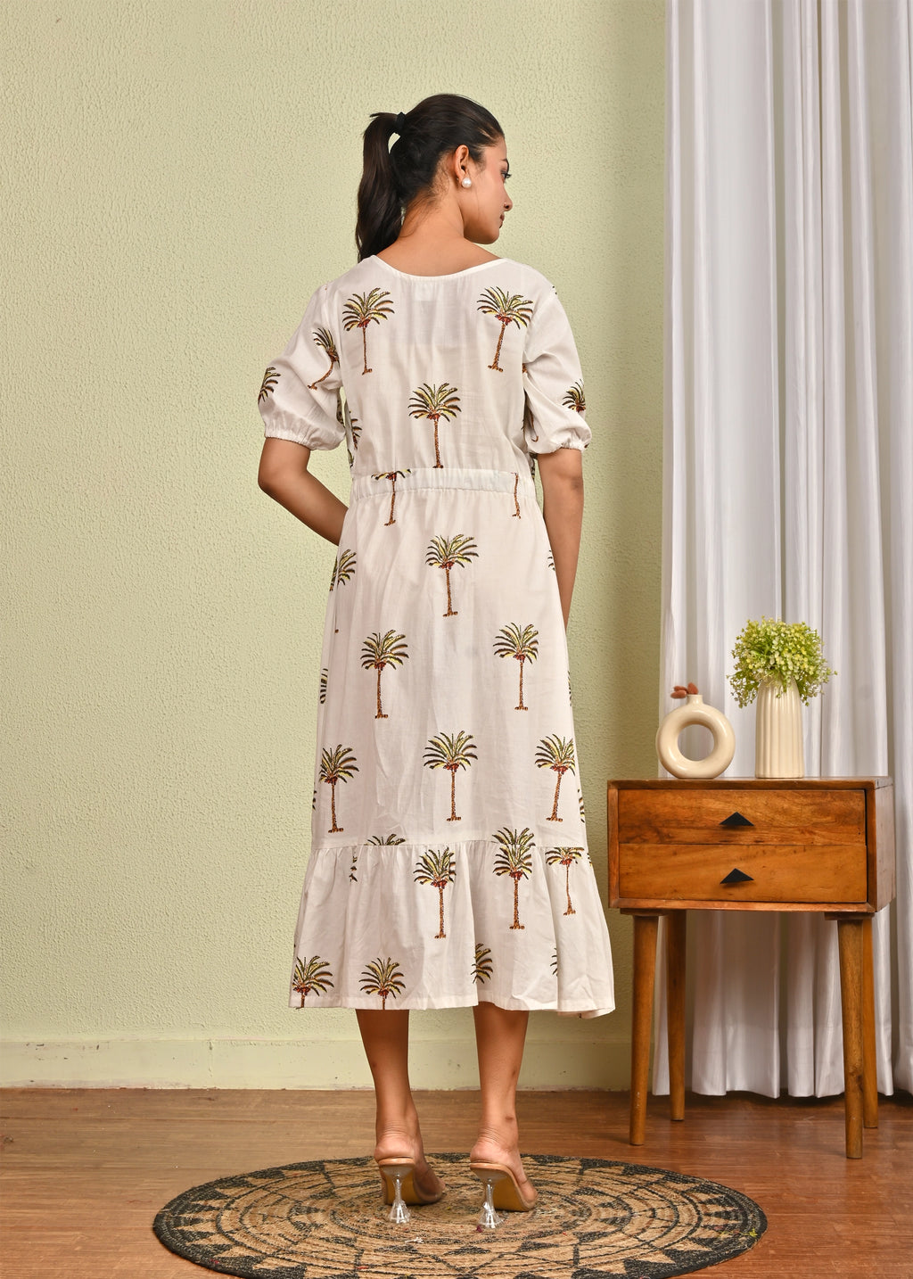 Palm Grove Midi Dress