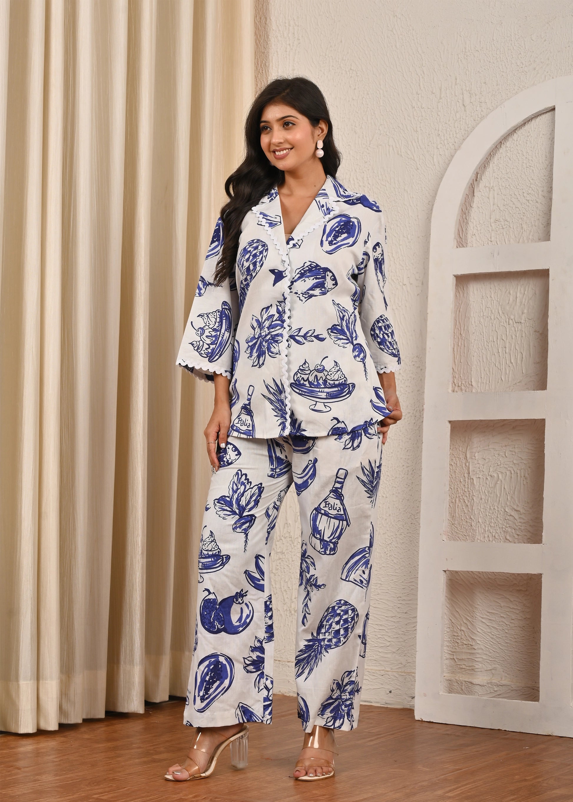 Fruit & Floral Print Co-ord Set