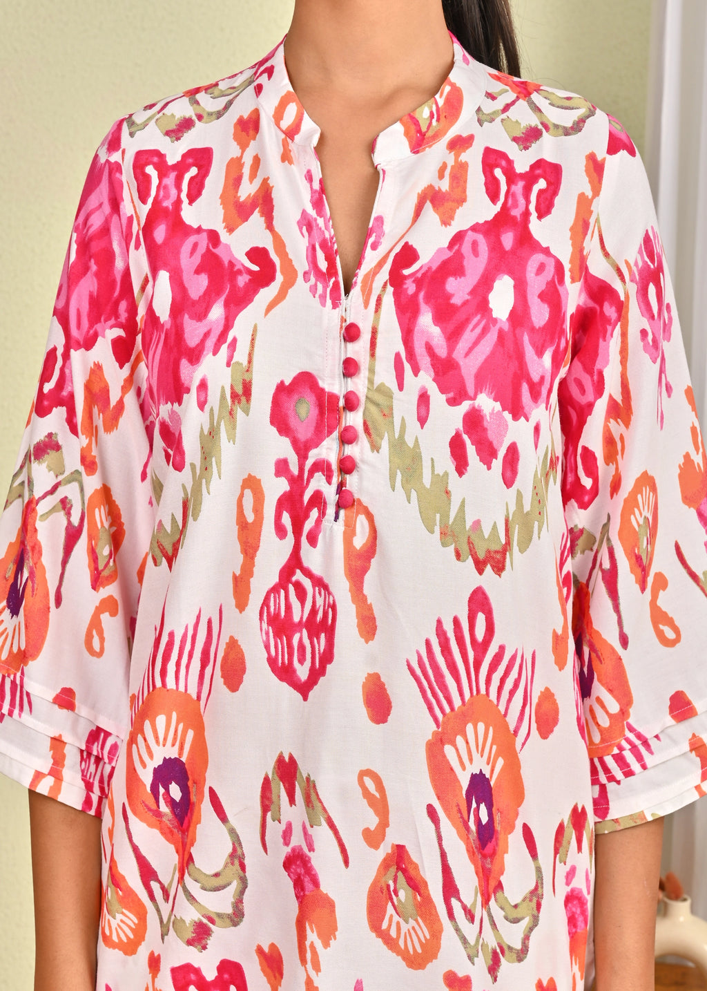 Relaxed Ikat Print Co-ord Set