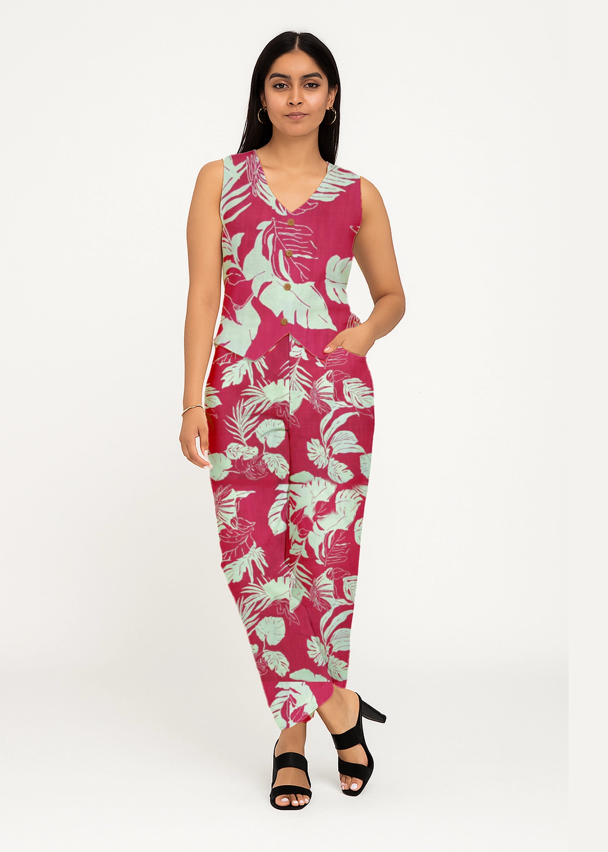 Tropical Leaf Co-ord Set