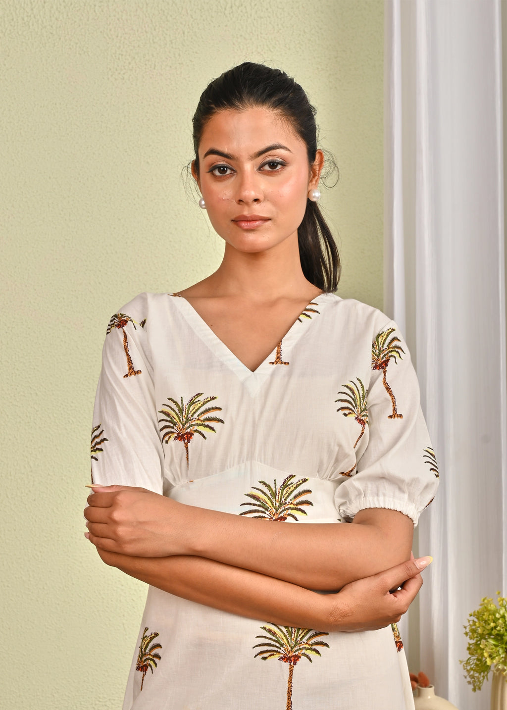 Palm Grove Midi Dress