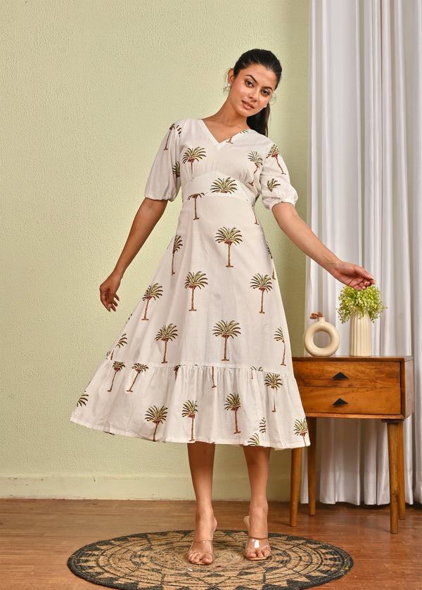 Palm Grove Midi Dress