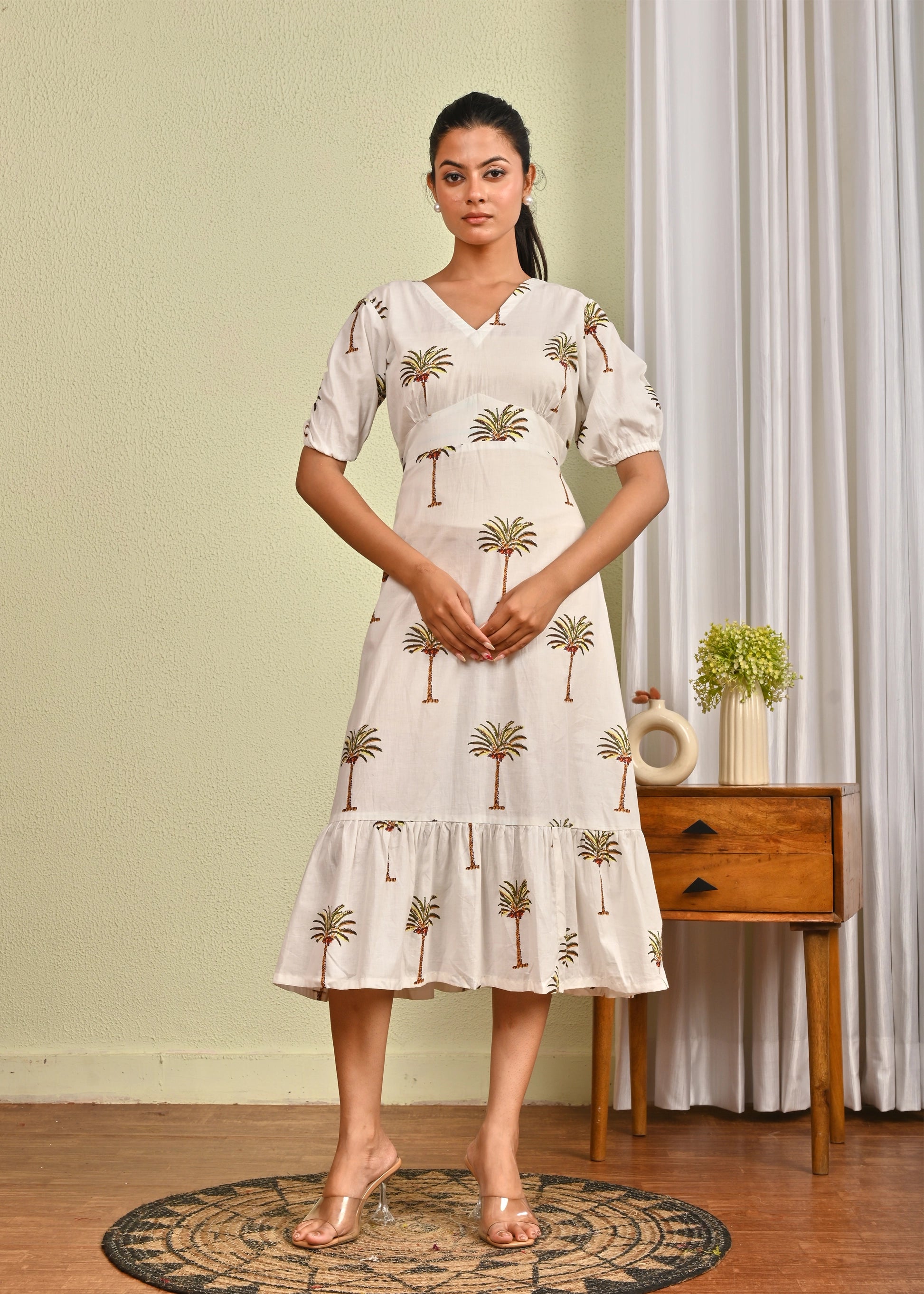 Palm Grove Midi Dress
