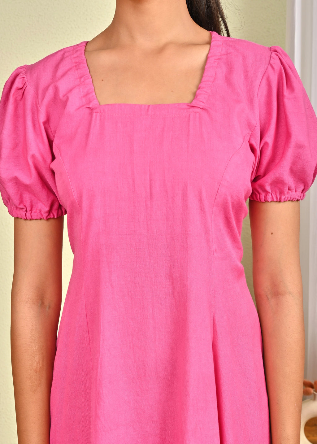 Candy Pop Charm Pink Midi Dress
