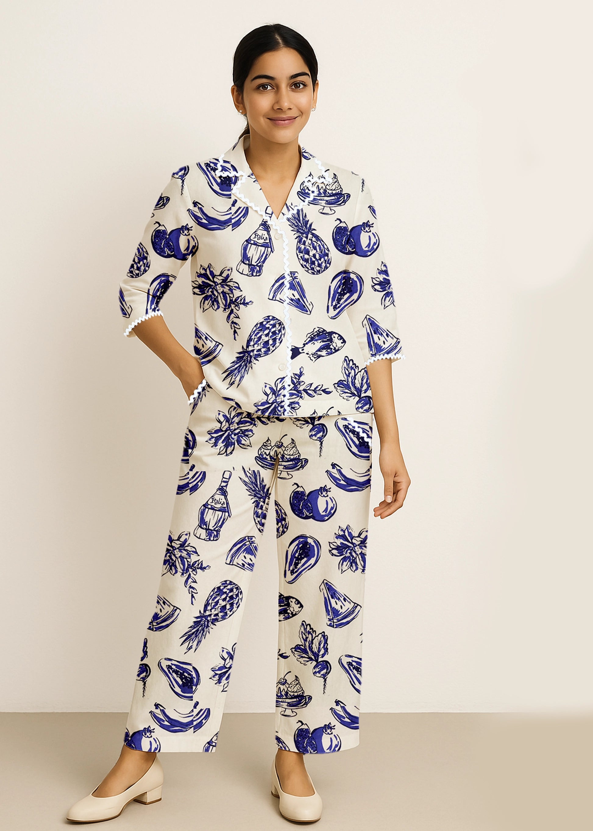 Fruit & Floral Print Co-ord Set