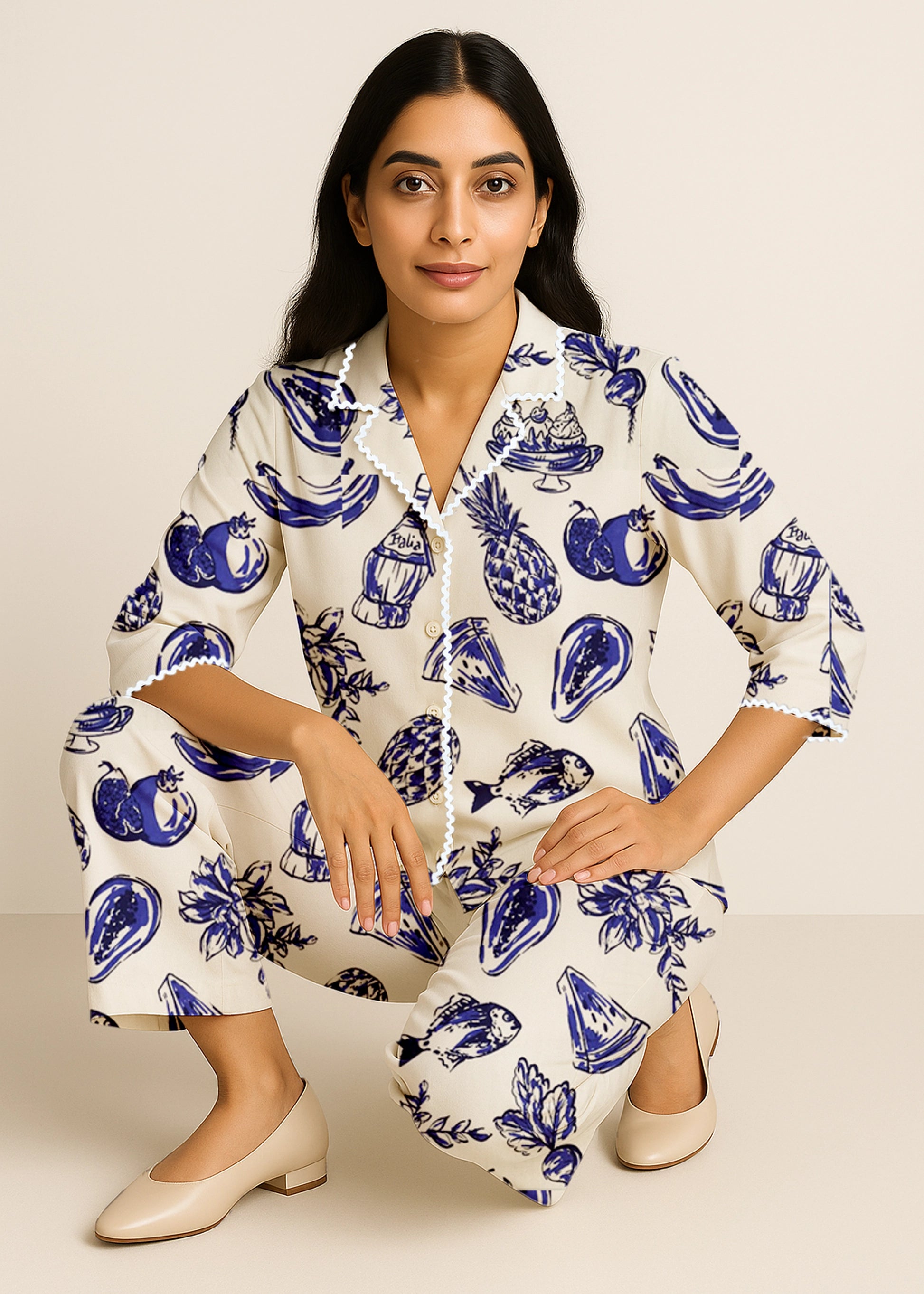 Fruit & Floral Print Co-ord Set