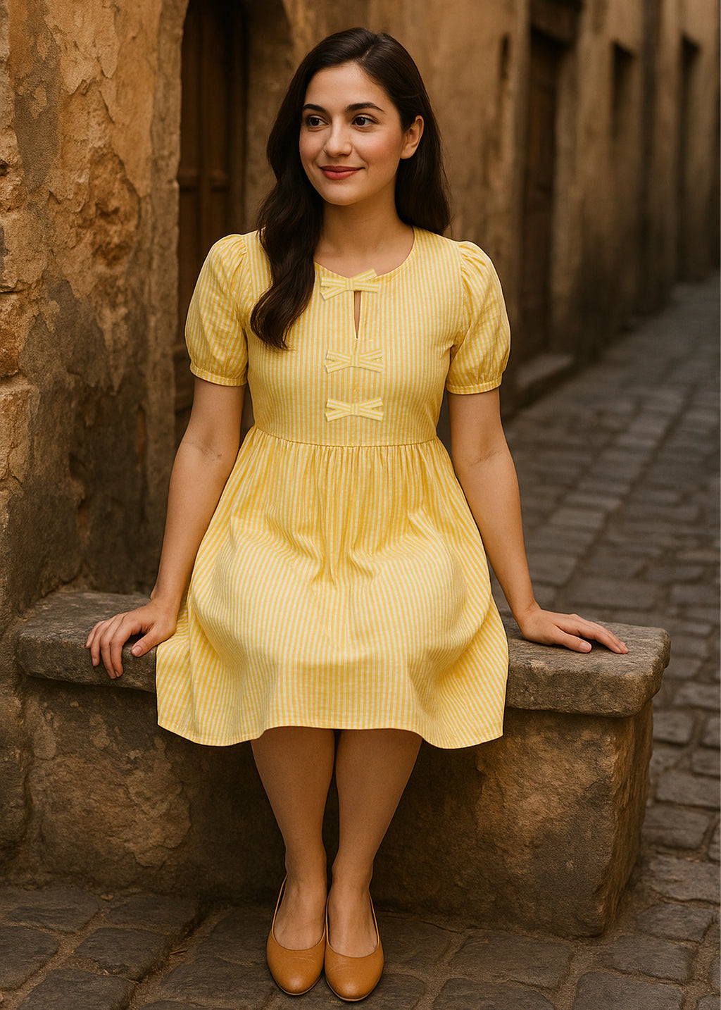 Little Wonder Short Bow Dress