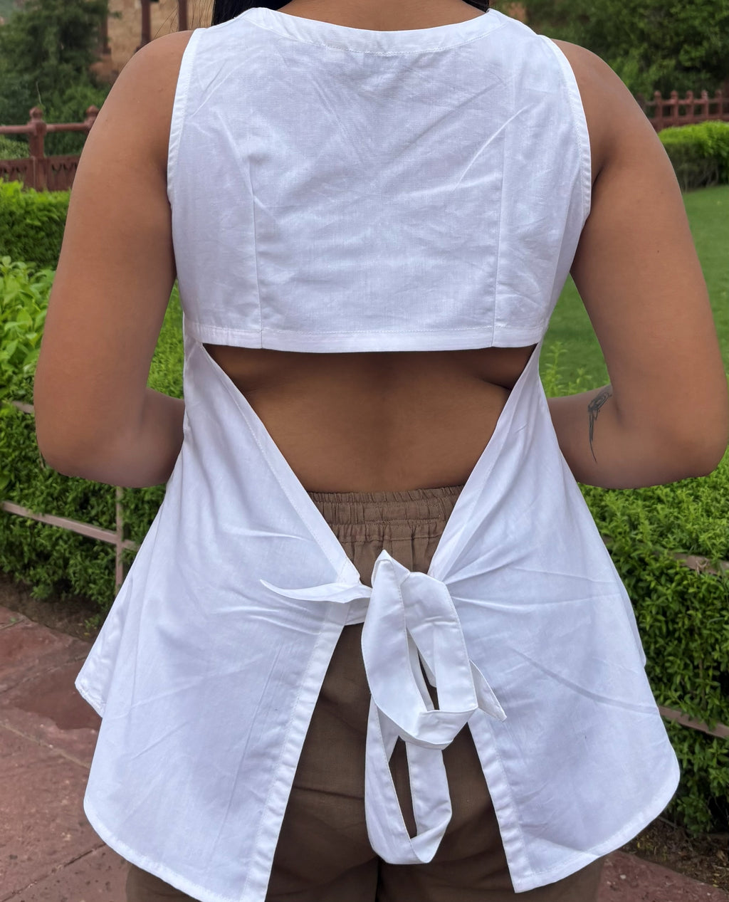Back-Tie Sleeveless Top