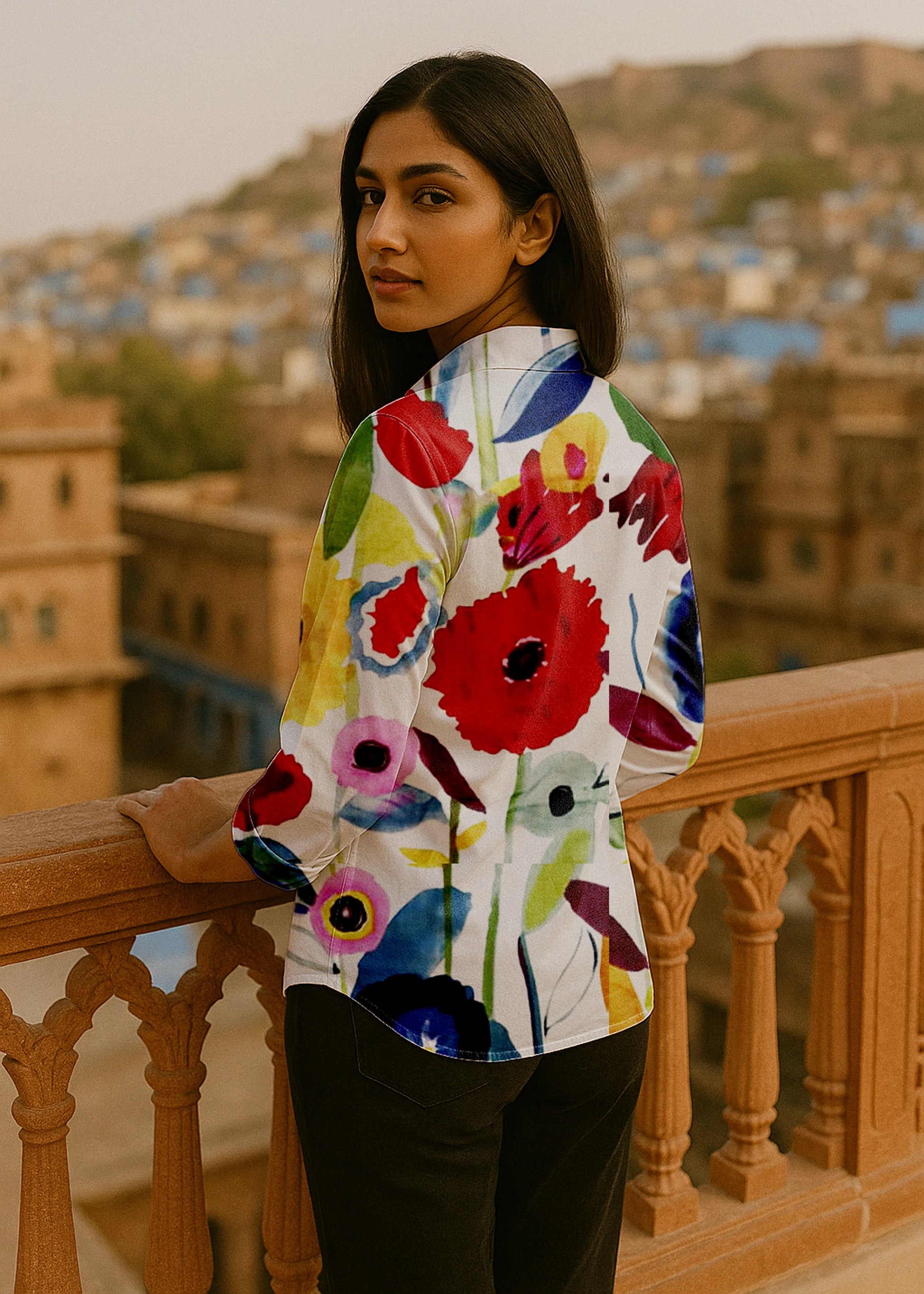 Floral Pop Expression Shirt