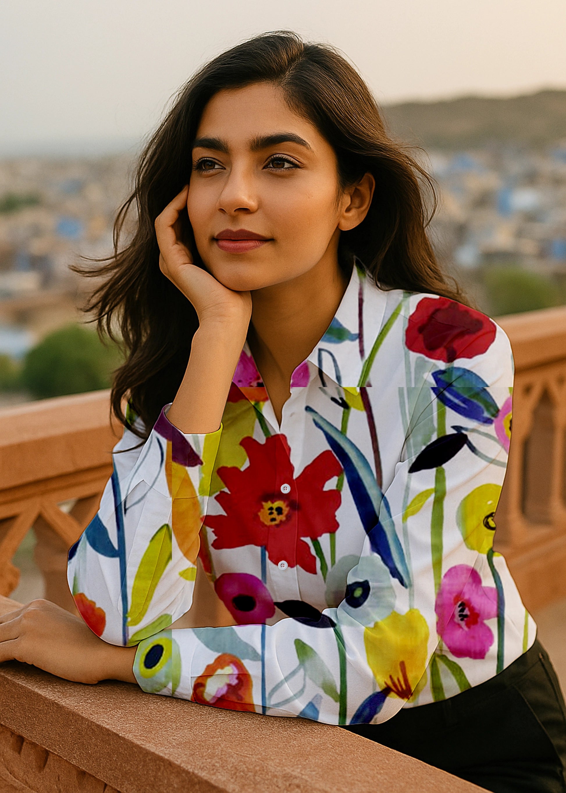 Floral Pop Expression Shirt
