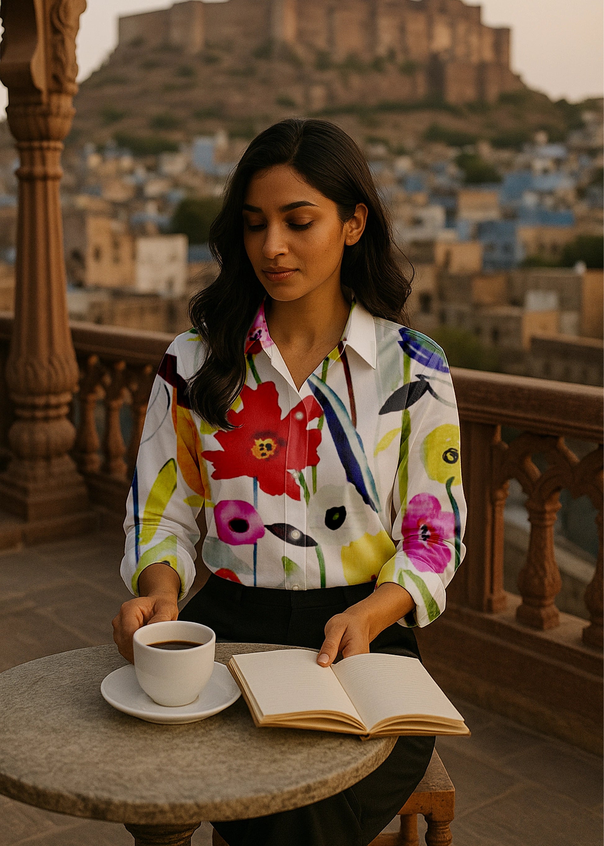 Floral Pop Expression Shirt