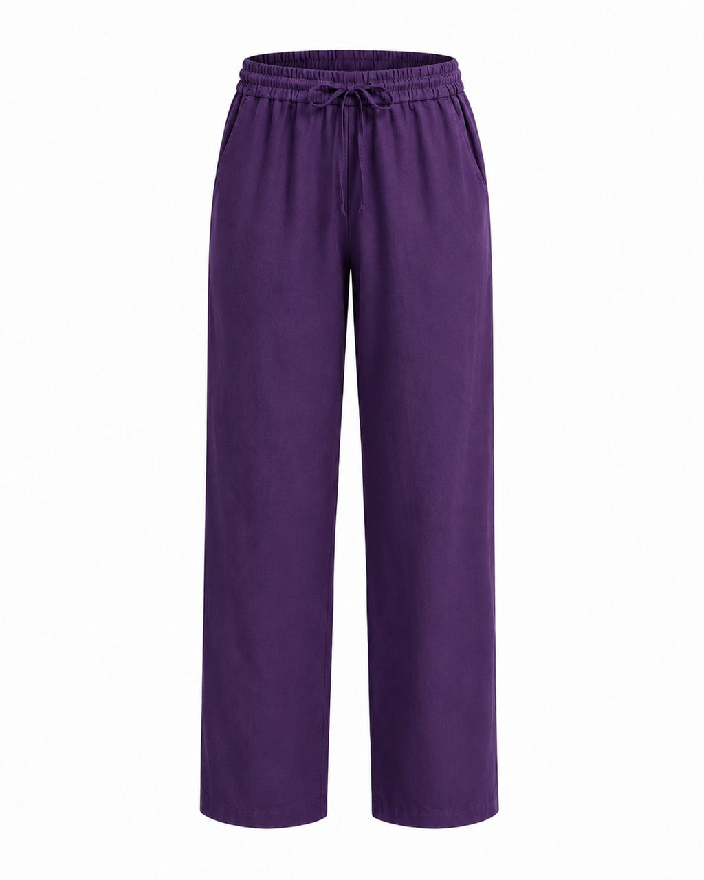 Women Cotton Flex Relaxed Straight Fit Trousers