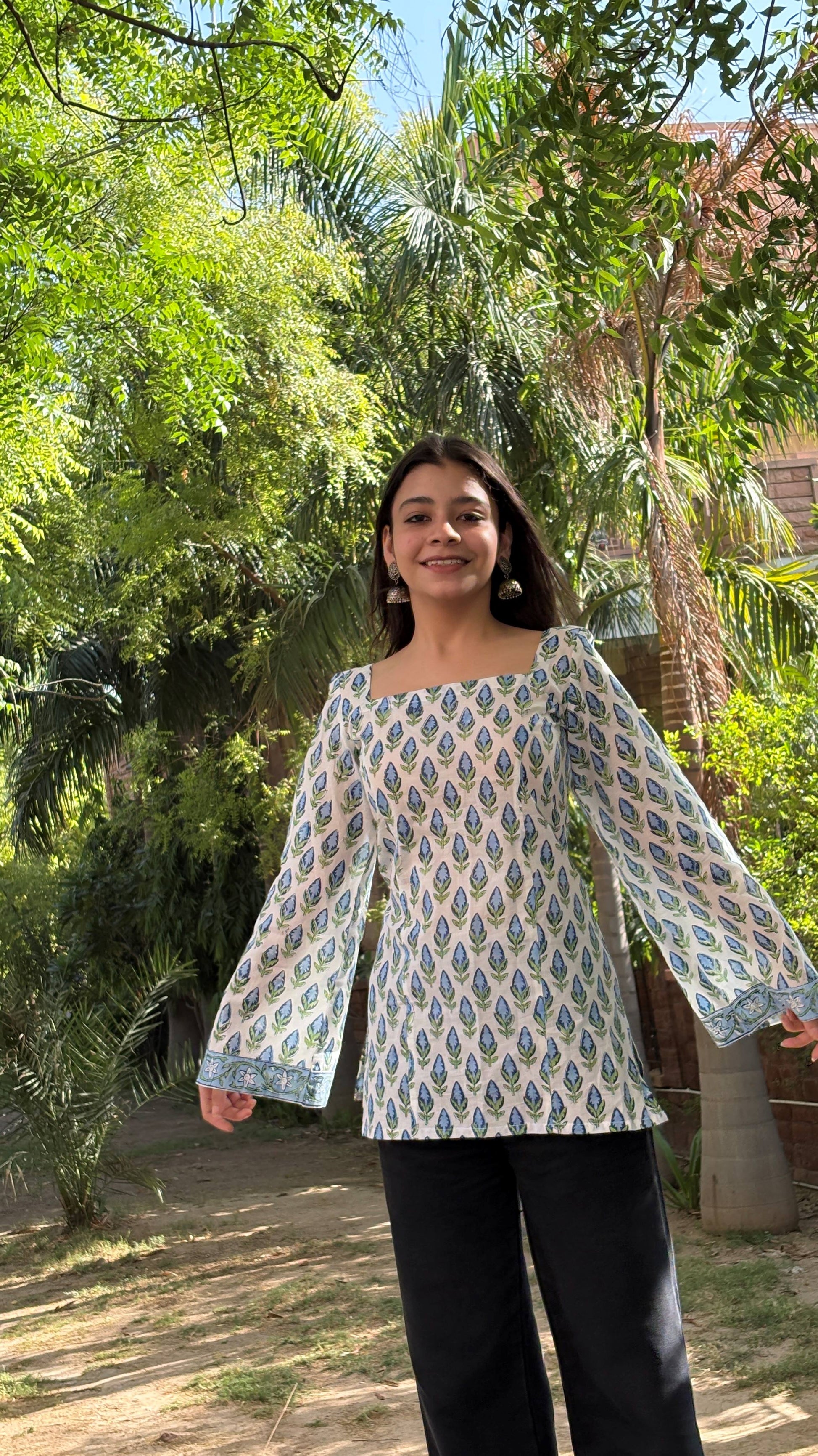 Neel Pankh Premium Cotton Short Kurti