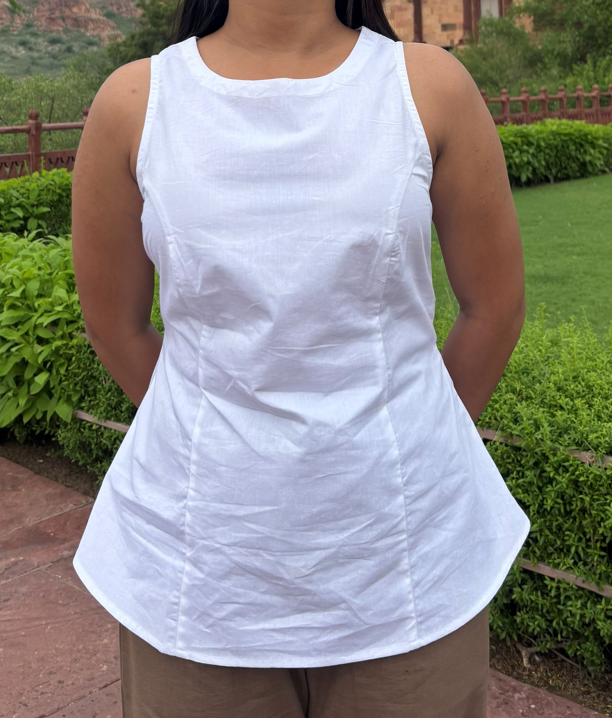Back-Tie Sleeveless Top