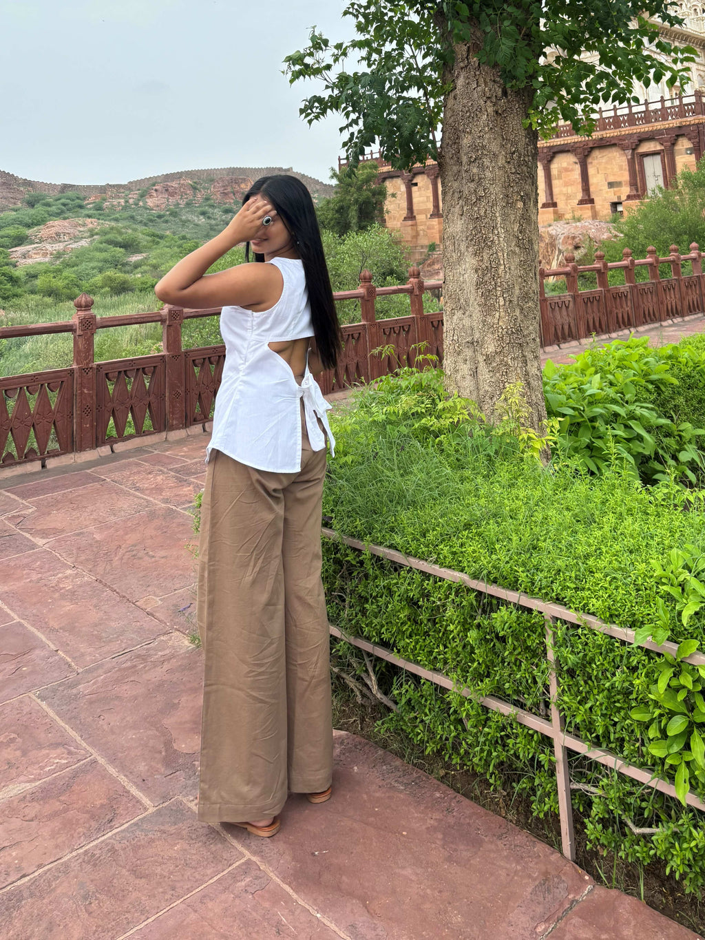 Back-Tie Sleeveless Top