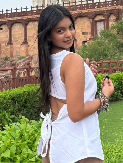 Back-Tie Sleeveless Top